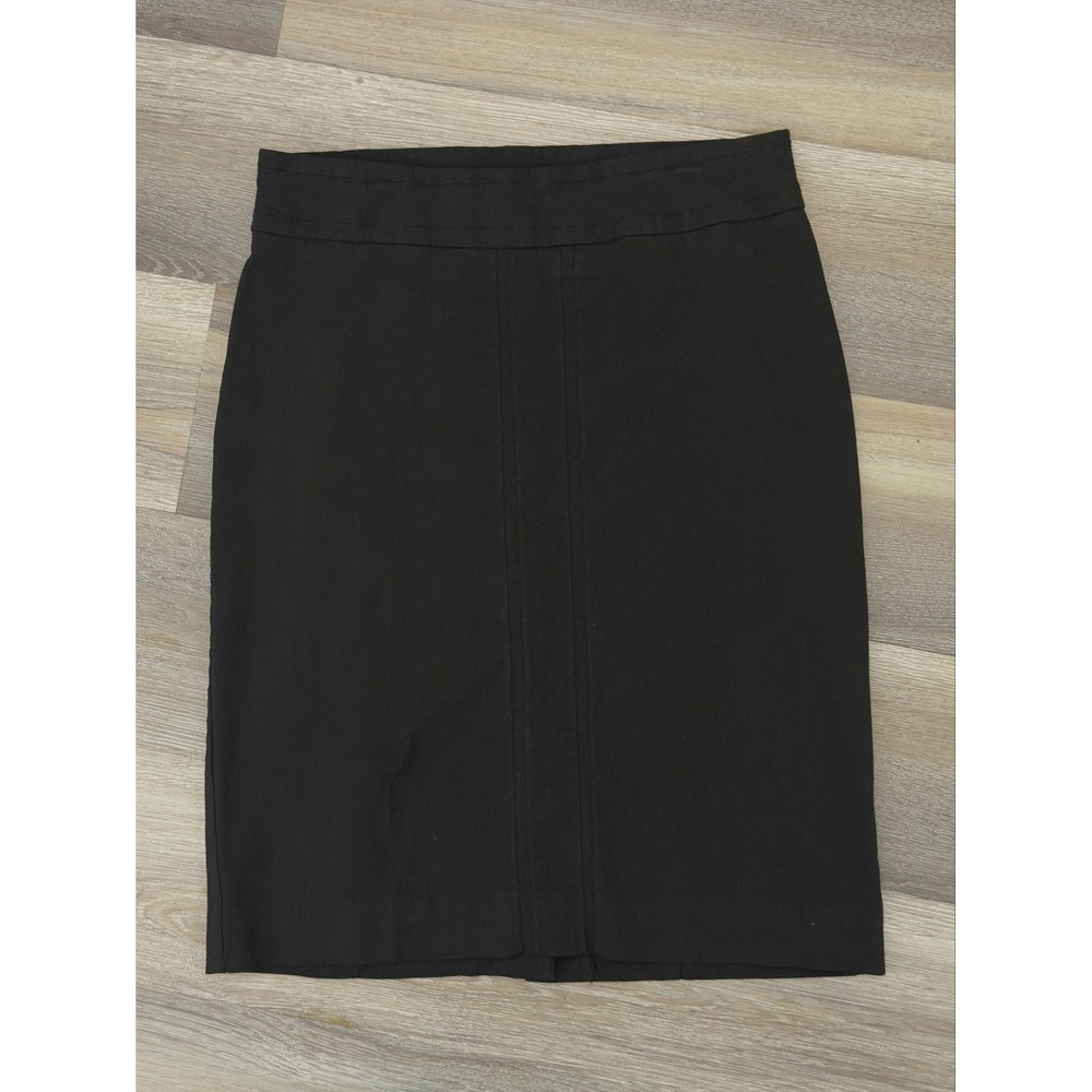 Reitmans Black Pencil Skirt Size 3 Stretch Workwear Knee Length Professional